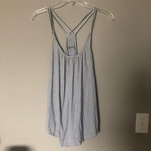LOFT Striped Strappy Racerback Cami Small
